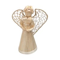 Vintage Trio of Corn Husk Angel Figurines