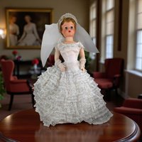 Vintage 1950s Large Bride Doll