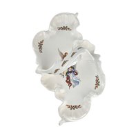 Vintage Ceramic Christmas Angel Handled Tray