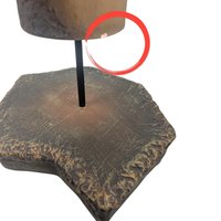 Vintage JH Boone Terracotta Indian with Pipe Statue