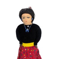 Vintage Navajo Handmade Woman Doll