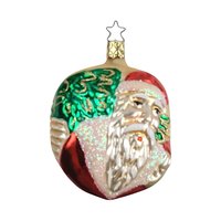Vintage Old World Santa Glass Ornament