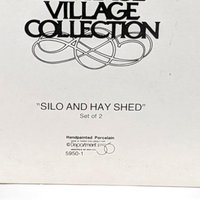 1987 Dept. 56 Heritage Village Silo & Hay Shed