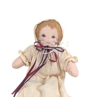 Vintage Long Dress Victorian Cloth Doll