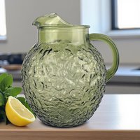 Vintage Anchor Hocking Soreno Green Glass Pitcher