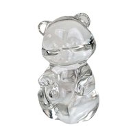Vintage Fenton Clear Glass Bear Figurine