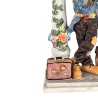 Vintage Crosa Quartz Clock with Hobo and Dog