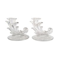 Vintage Fostoria Navarre Baroque Candlestick Holders