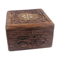 Vintage Rosewood Inlay Trinket Box