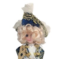 Vintage Porcelain Victorian Masquerade Doll