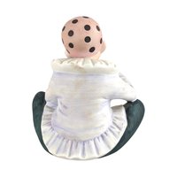 Vintage MANN Ceramic Harlequin Clown Music Box