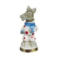 Pair of 1968 Jim Beam Donkey Decanter: C. Miller Political Clown
