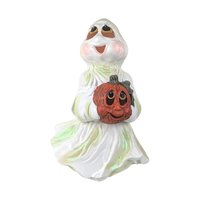 Vintage Holland Mold Ceramic Ghost & Jack O' Lantern