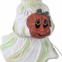 Vintage Holland Mold Ceramic Ghost & Jack O' Lantern
