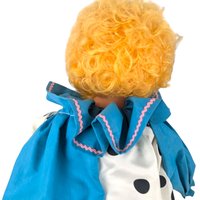 Vintage Handmade Polka Dot Clown Shelf Sitter