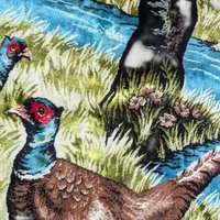 Vintage Pheasant Scene Tapestry