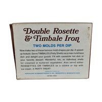 Vintage Nordic Ware Double Rosette Timbale Iron