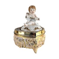 Vintage Cherub Trinket Box
