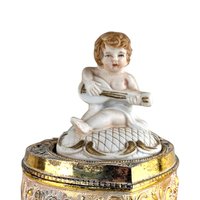 Vintage Cherub Trinket Box
