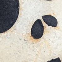 Vintage Melted Plastic Popcorn Light Up Skull