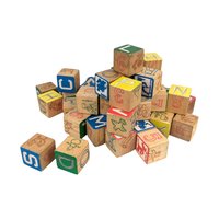 1970 Playskool Walt Disney Wood Safety Blocks