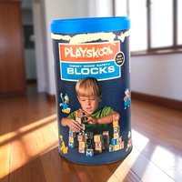 1970 Playskool Walt Disney Wood Safety Blocks