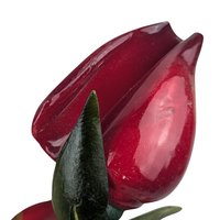 Mid Century Glossy Artificial Rose Bouquet: Assorted Colors