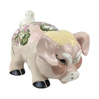 Vintage Kay Finch Grumpy Pig Ceramic Figurine