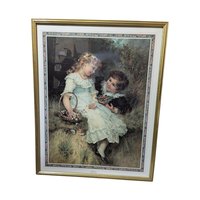 Vintage Frederick Morgan "Sweethearts" Framed Art Print