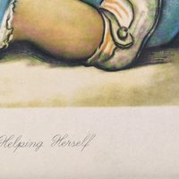 Vintage Herbert Dubler Helping Herself Print