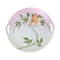 Z.S. & Co. Bavaria Floral Porcelain Handled Plate