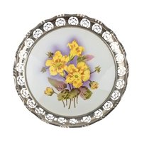 Vintage BMF Germany Floral Tile Serving Tray