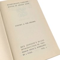 1946 Everyman's Library The Complete Plays of Ben Jonson Volume One