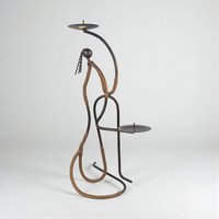 Vintage Lu Lu Collection Metal 2 Candle Holder