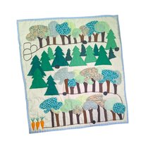 Vintage Handmade Bunnies in the Woods