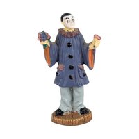 Vintage Metal Pierrot Clown Miniature Figurine