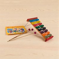 1960s Taiyo Melody Xylophone with Music Sheet