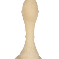 Vintage Fenton Chocolate Rose on Cameo Satin Glass Medallion Bell