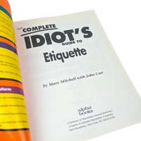 1996 The Complete Idiot's Guide to Etiquette: Mary Mitchell Book