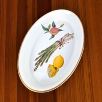 1961 Royal Worcester Evesham Oval Baking Dish