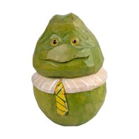 Vintage Hand Carved Mr. and Mrs. Frog Figurines