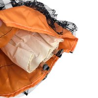 1960s Spanish Souvenir Doll Orange Lace Dress