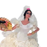 Vintage Pair of 6.5" Marin Chiclana Spain Flamenco Dolls