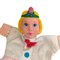 Vintage 12" Female Character Rubber Head Hand Puppet