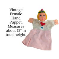 Vintage 12" Female Character Rubber Head Hand Puppet