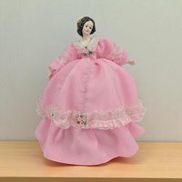 1970s Bradley Musical Pink Dress Doll