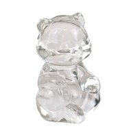 Vintage Fenton Clear Glass Bear Figurine