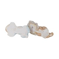 Vintage Pair of Chalkware Sleeping Babies