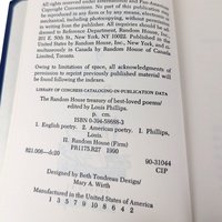 1990 Random House Treasury of Best-Loved Poems