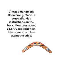 Vintage Australian Handmade Wooden Boomerang